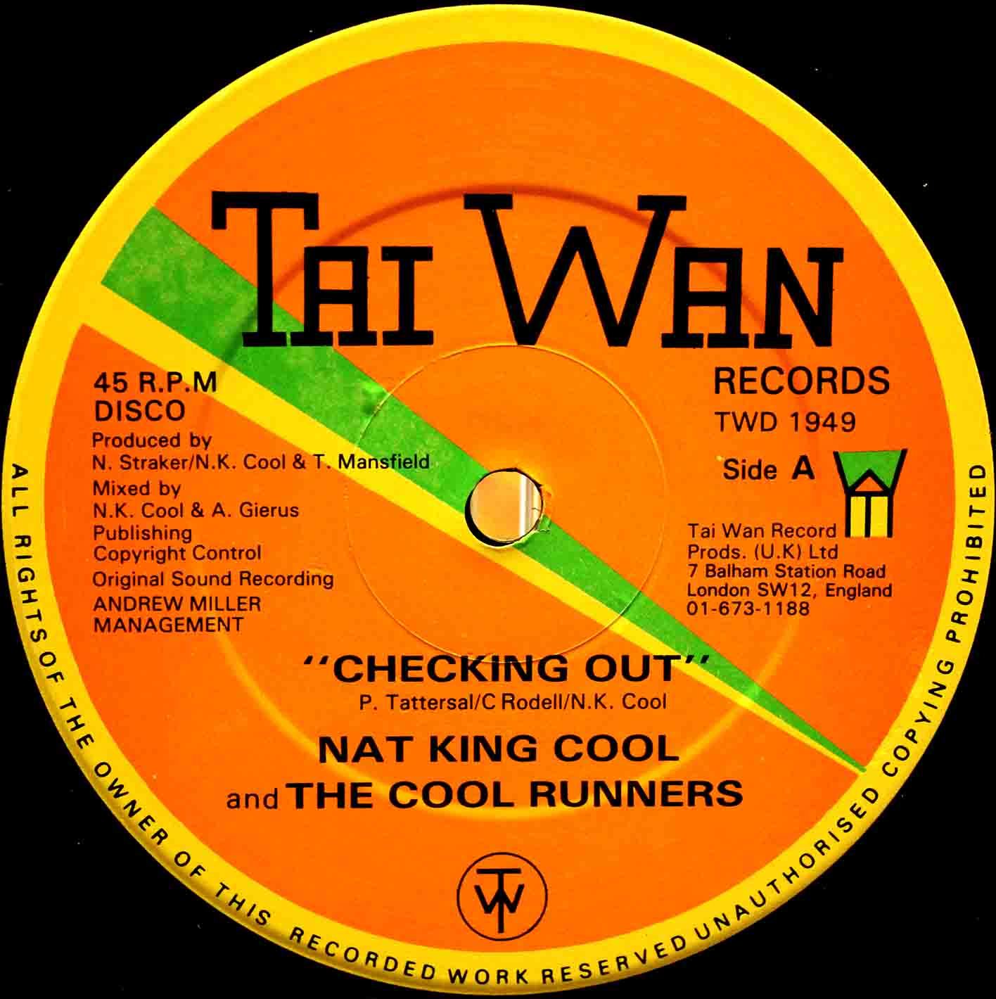 Nat King Cool And The Cool Runners ‎– Checking Out 03