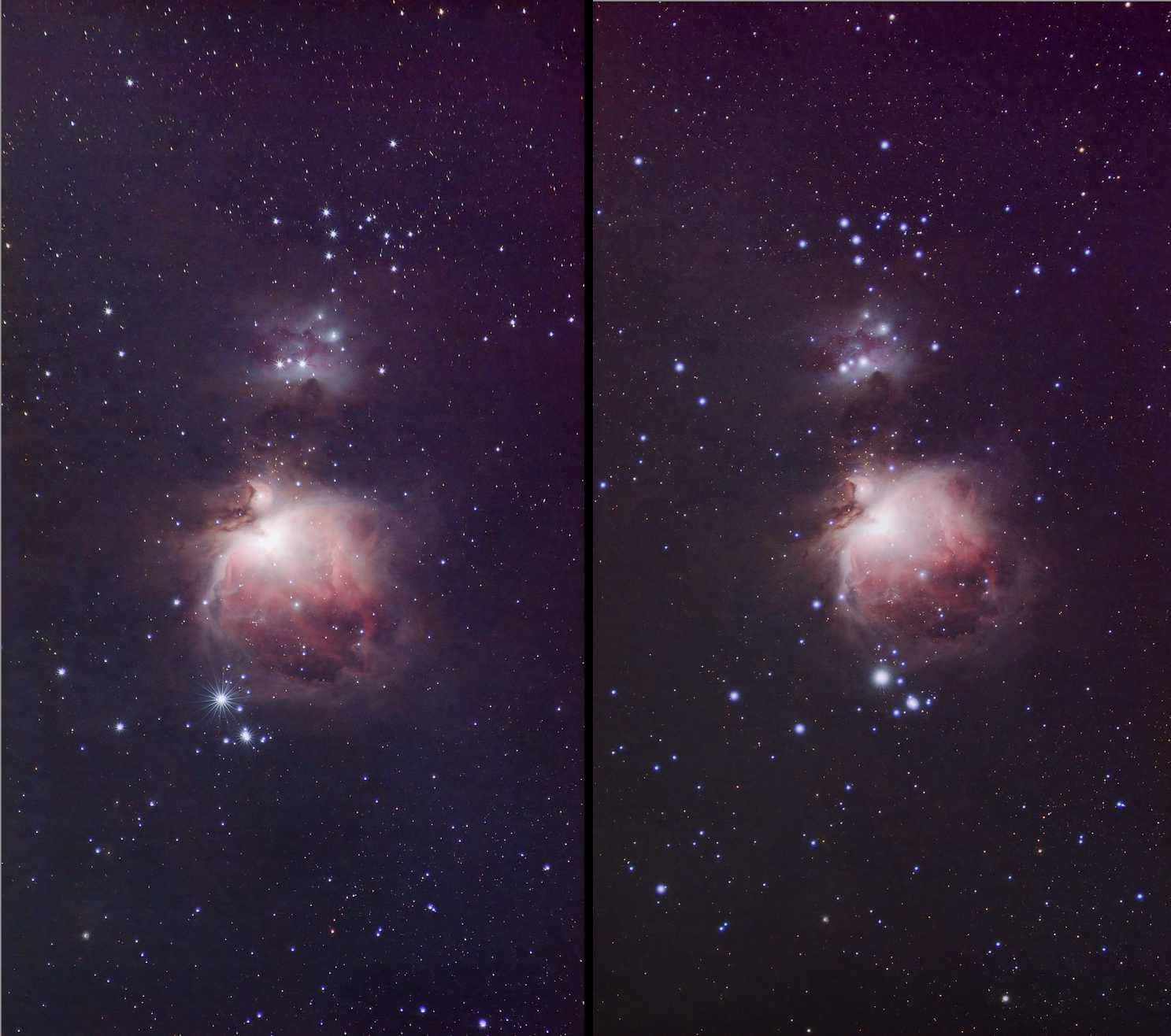 レンズの違いによるM42の写りの違い 2023年12月
