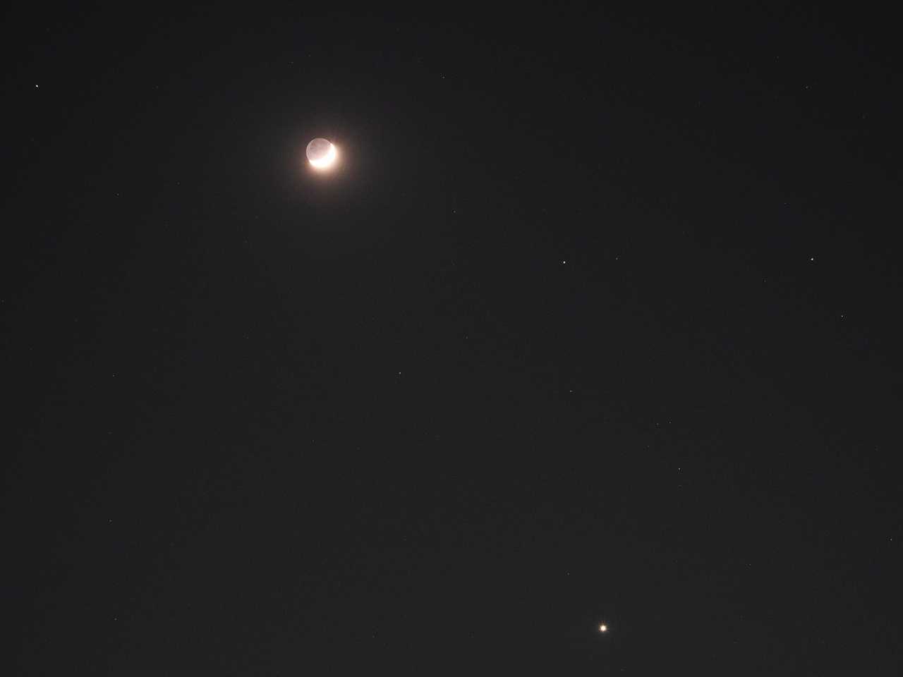 月と金星、火星 2023年5月24日
