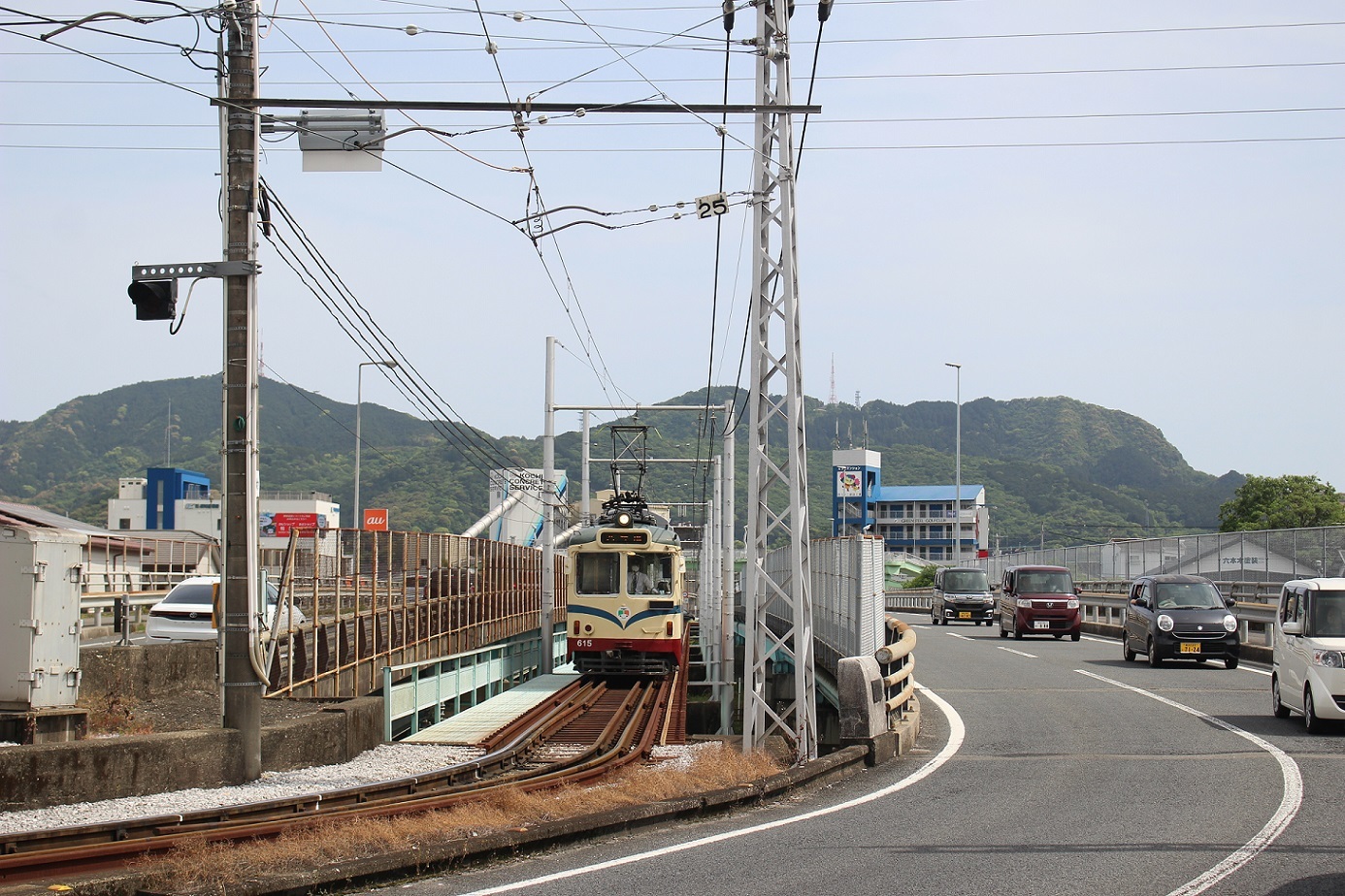 鏡川橋電停a12