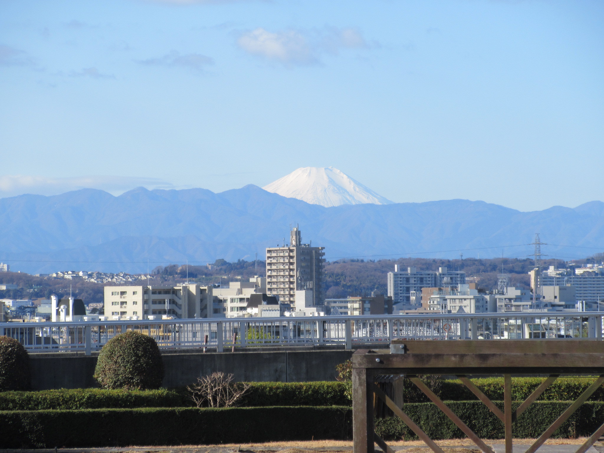 富士見橋から見た眺望　成城再訪２
