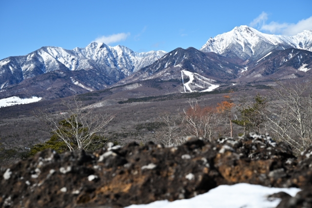 平沢峠－1450mから望む八ヶ岳連峰