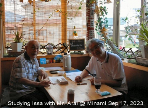 03a 20230917 Issa Studying with MrArai at Minami01