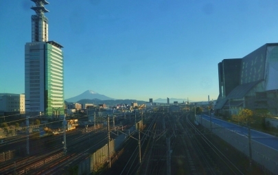 JR東静岡駅グランシップNTTビル富士山