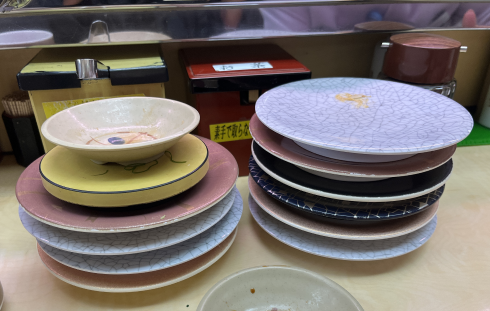 231215回転寿司10皿