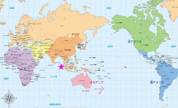 1-世界地図―スマトラ地震-2