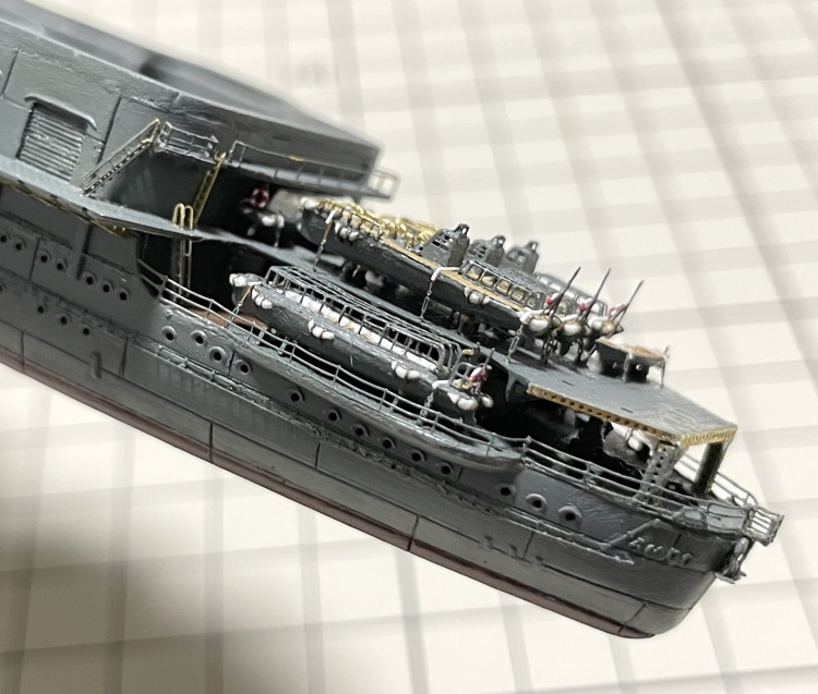 日本海軍 航空母艦 【飛龍】（1942年 ]ミッドウェー海戦時） 製作中 短艇類搭載中F4DbYhxbUAA6Ne7◆模型製作工房 聖蹟