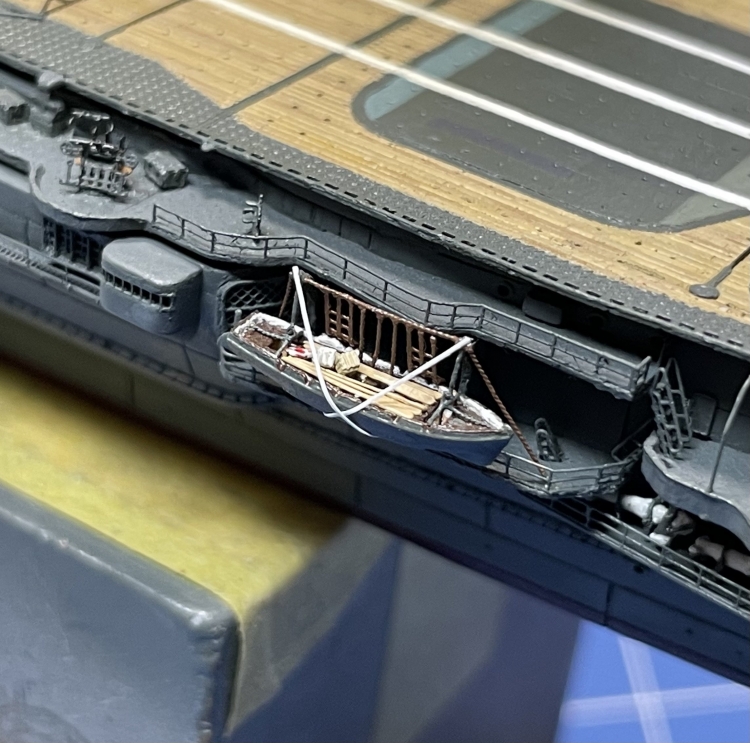日本海軍 航空母艦 【飛龍】（1942年 ]ミッドウェー海戦時） 製作中 カッターボート固定F8B8i14asAAPRNf◆模型製作工房 聖蹟