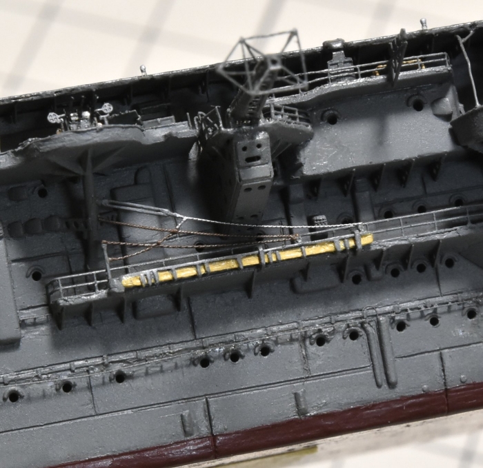 日本海軍 航空母艦 【飛龍】（1942年 ミッドウェー海戦時） 製作中 係船桁作りF94V_LfaQAAE11o◆模型製作工房 聖蹟