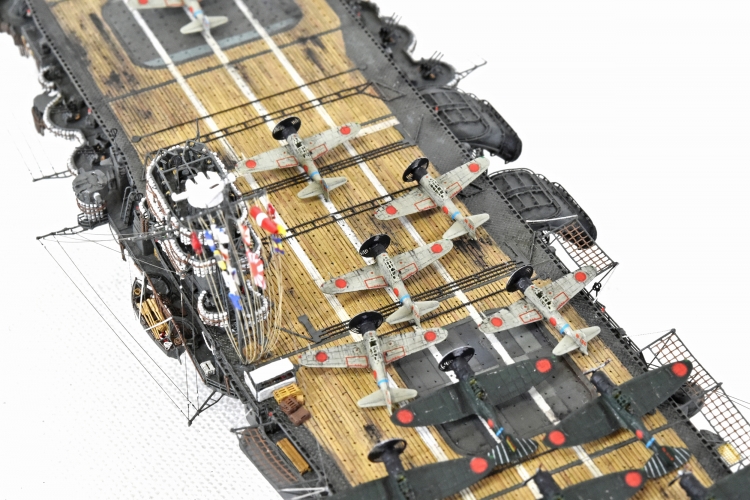 日本海軍 航空母艦 【飛龍】 (1942年 ミッドウェー海戦時) 完成画像 DSC_0660-1-3-3-25◆模型製作工房 聖蹟 (11)