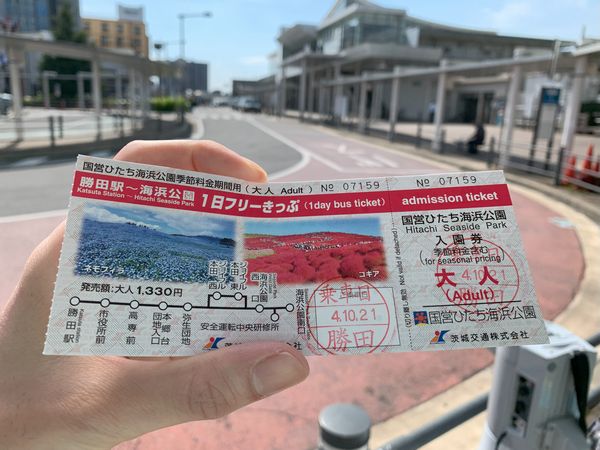 茨城交通バスの勝田駅～海浜公園1日フリーきっぷ