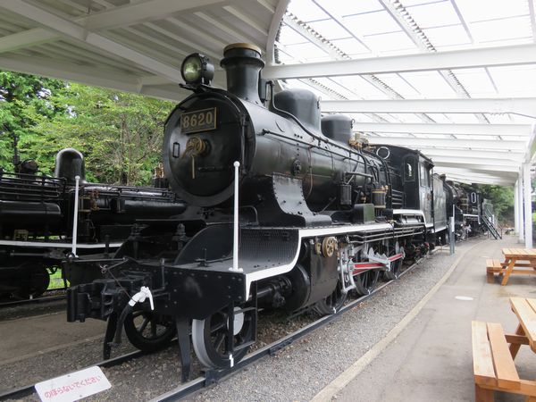 大正から昭和初期にかけて製造された蒸気機関車8620形の初号機。映画「鬼滅の刃 無限列車編」の機関車のモデルになった形式。