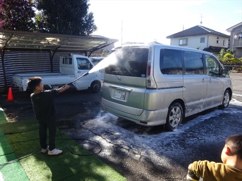 「お孫ちゃん達と洗車をしました！」⑦_R