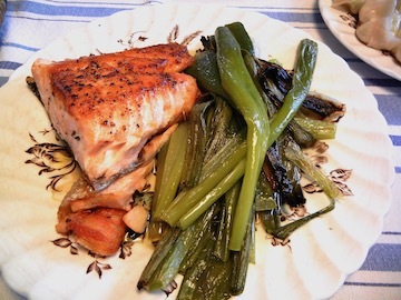 blog (4x5@300) Yoko CP3P Dinner, Roasted Green Onion, Salmon, Mendocino_DSCN8731-5.2.18 copy 2