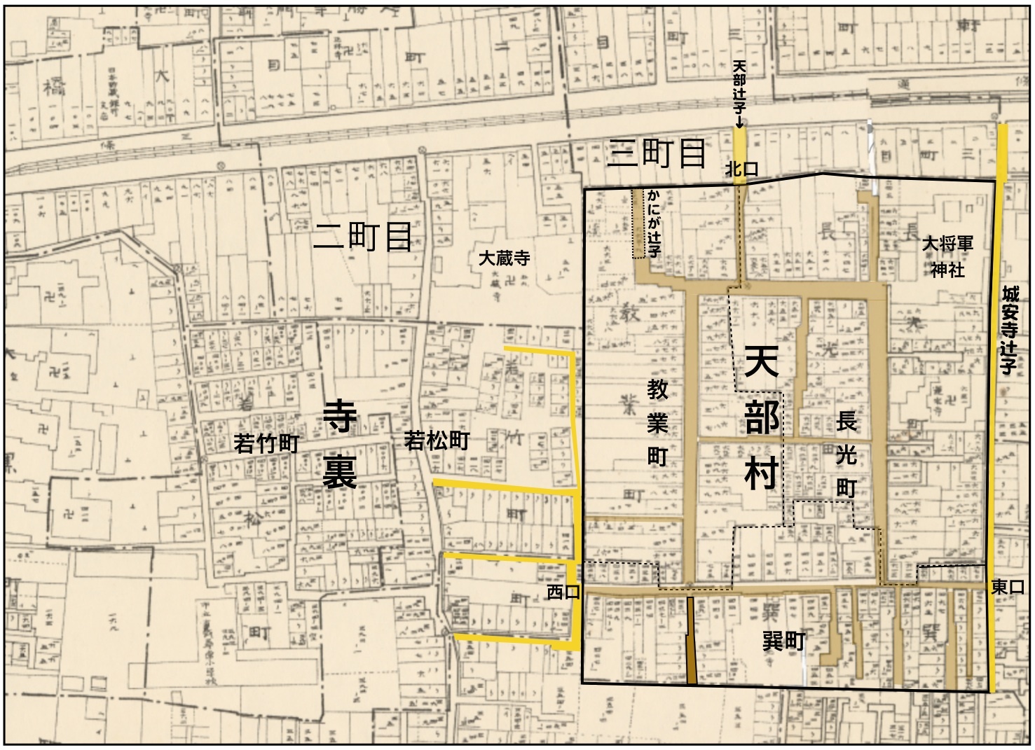 7:天部村・昭和２年京都市明細図